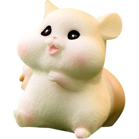 Miniatur Hamster Charakter Figuren Märchen Sammlung Garten Dekoration Geburtstag Geschenk Hände Statue (1/5)