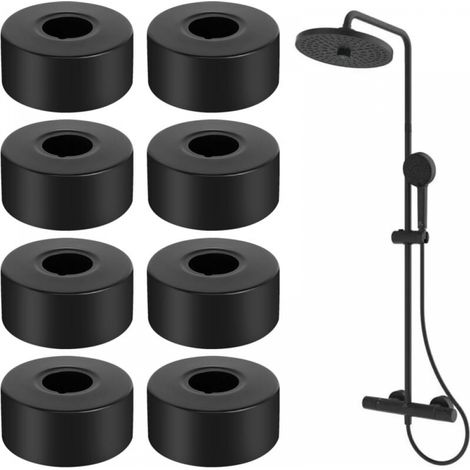 Ensemble de 8 couronnes de robinet de douche, couronnes de radiateur, couronnes de douche décoratives en acier inoxydable, couronnes de robinet (1/5)