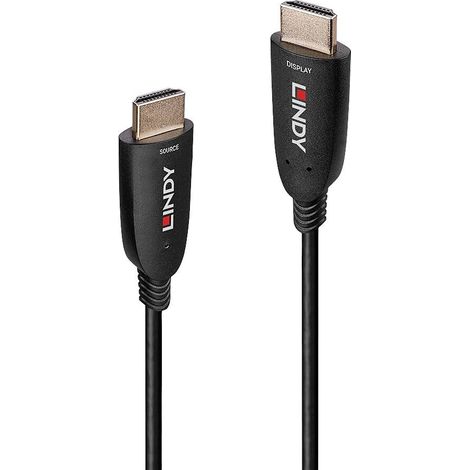 Câble de raccordement LINDY HDMI Fiche mâle HDMI-A 30.00 m noir 38513 8K UHD Câble HDMI (1/5)