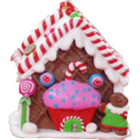 Maison De Village De Noël - En Céramique Douce - Pour Décoration De Table Et Cheminée - Lot De 1 (1/5)