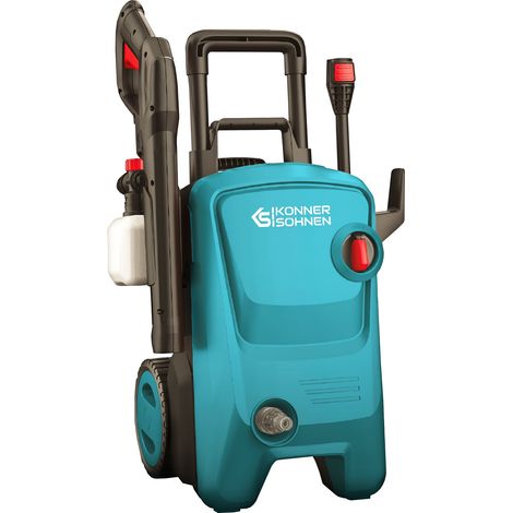 Idropulitrice ad alta pressione KS PW145V con manico telescopico, sistema Start/Stop automatico, avvolgitubo, ugello rotante e schiumogeno incluso (1/5)