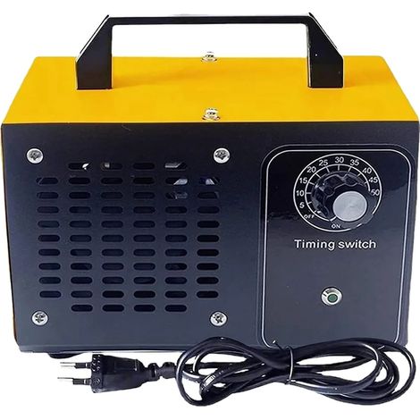 Generador de ozono, temporizador ajustable, alta eliminación de olores, AMARILLO, enchufe europeo de 220V-240V (1/2)