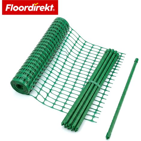 Absperrzaun Chester Set Grün 30 m Komplett-Set inkl. 20 Pfosten