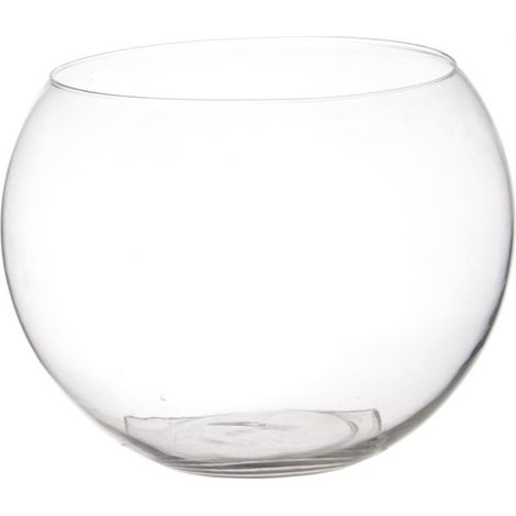 Atmosphera – Vase en verre boule 25cm transparent – Élégant pour décoration intérieure – Facile à nettoyer – Idéal pour mettre en valeur vos fleurs (1/2)