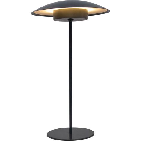 LED Tischleuchte Akku Metall Touch Ø 22 cm 40 cm hoch IP44 Anthrazit 3000 K kabellos tragbar Garten Balkon (1/5)