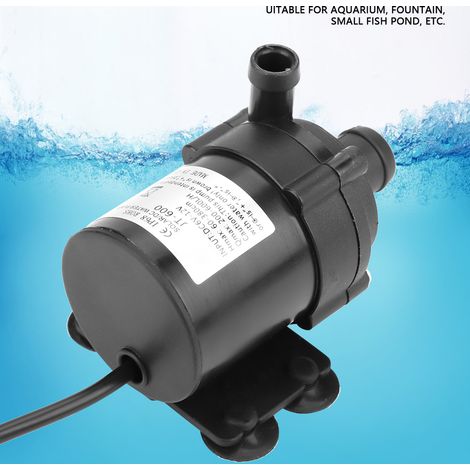 Mini pompe à eau CC sans balais pour petit bassin à poissons 12V -40℃ 100℃ (1/5)