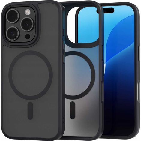 Coque Spacecase Hybrid Mag pour iPhone 16 Pro noir (1/5)