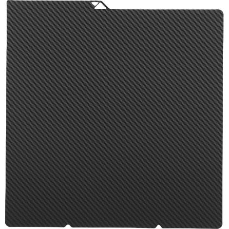 Plaque de construction PET PEO adaptée à l'imprimante 3D Anycubic S1, feuille Double face en Fiber de carbone et diamant 264x276mm (1/5)