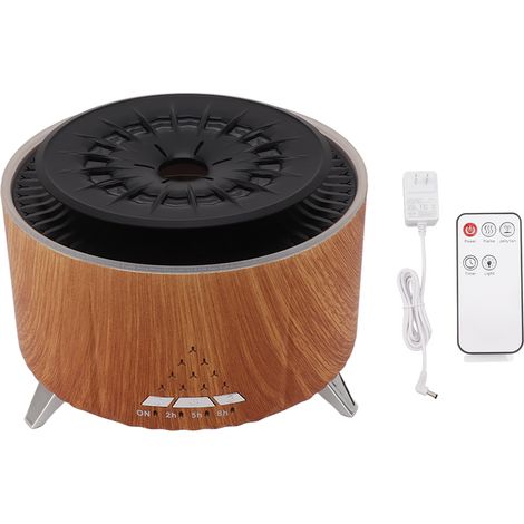 Aroma-Diffusor in Quallenform mit Bluetooth-Lautsprecher und Nebelmaschine, 100–240 V US-Stecker, Holzoptik (1/5)