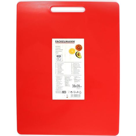 Fackelmann 521603 tagliere color rosso in PL 38x28cm (1/4)