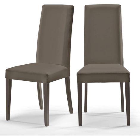 Sedia Nice Marrone elephant sedile ecopelle legno similpelle cucina sala da pranzo design moderna albergo ristorante (1/4)