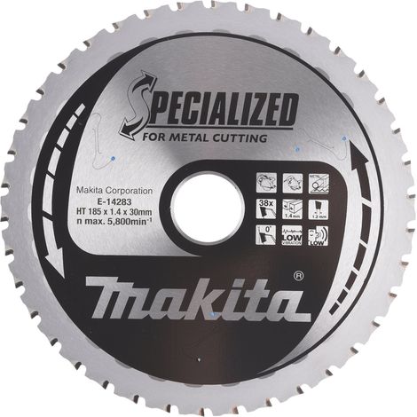 MAKITA E-26082 Specialized for metal 185mm x 30mm x 38T
