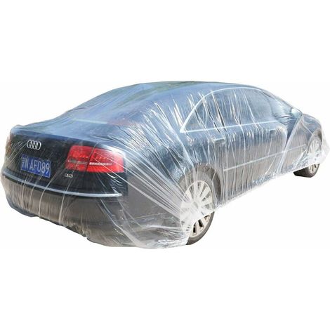 Funda protectora de plástico para coche, funda impermeable M (1/4)