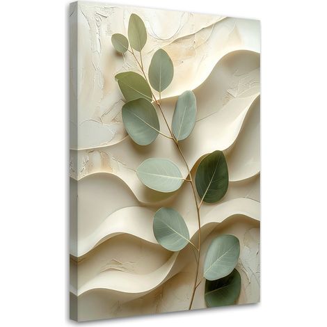 Quadro su tela, foglie - 70x100 (1/2)