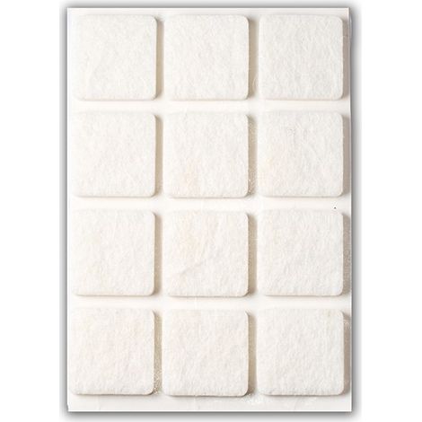 FELTRO ADESIVO BIANCO BL6 - 30X30 MM