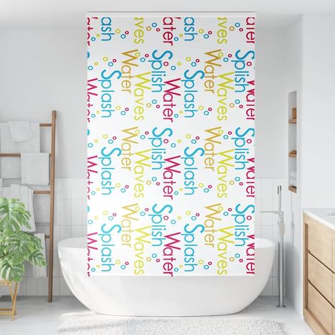 Store enrouleur de douche,Store à rouleau avec cassette largeur du tissu 126 cm CFW8184166 (1/5)
