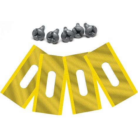 Lot de 30 lames de gazon pour Husqvarna avec double lame aiguisée en acier inoxydable 35.8 x18.5mm (Or) (1/5)