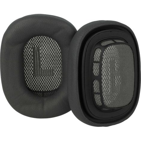 vhbw 2x cuscinetti auricolari di ricambio compatibile con Apple AirPods Max cuffie, headset, gommapiuma / plastica grigio scuro (1/4)