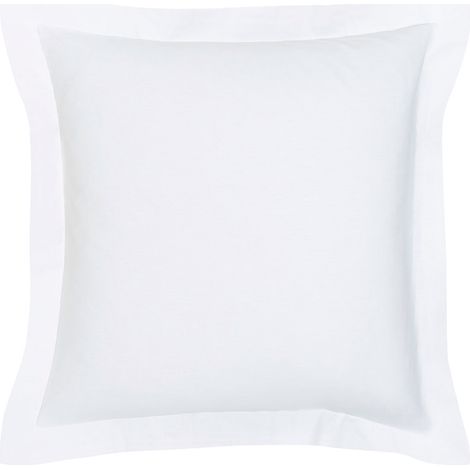 Taie d'oreiller carrée 100% coton bio 63x63 ORGANIC coloris Craie (1/5)