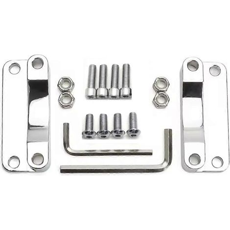 Support de rehausseur de garde-boue avant chromé pour Harley Touring Road King Street Electra Glide FLHR FLHT 00-13 (roue de 21 pouces) (1/5)