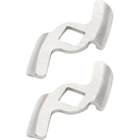lames de hachoir à viande en acier inoxydable 304, accessoire de disque de broyage pour hachoir de type 5/B (trou carré de 8 mm, 2 lames) (1/5)