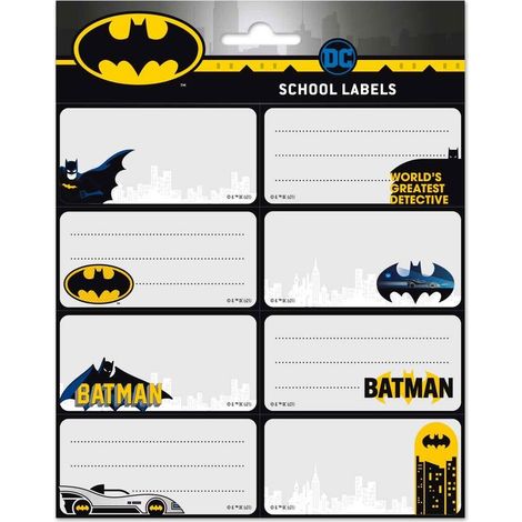 Etiquetas adhesivas Batman DC Comics