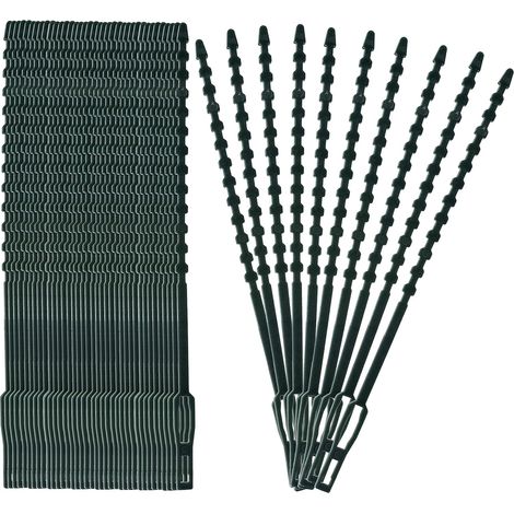 Attaches de Plantes Réglable Attaches de Torsion en Plastique Flexible Attaches de Câble de Jardin pour Aider à Soutenir Les Plantes, Vignes 17cm 100 Pièces (Vert Foncé)