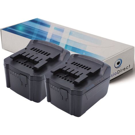 Lot de 2 batteries pour Metabo SB 14.4 LT Impuls 6.02140.50 perceuse visseuse 3000mAh 14.4V (1/2)