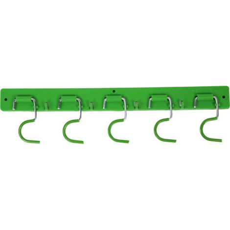 Equipo Rail 5 ganchos 48 cm 5 soportes de plástico.