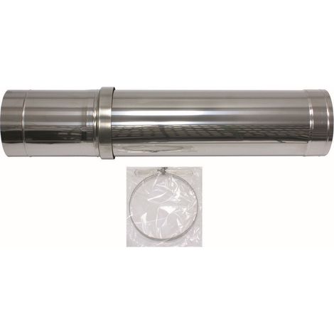 Traversée verticale de toiture pour élargissement de façade, PP/acier inoxydable, 160/225