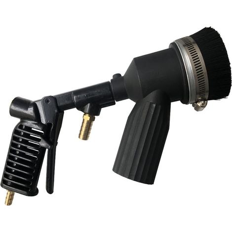 Kit Pistolet sablage + Support + Brosse pour Pistolet Sableuse Aspirateur Combinés