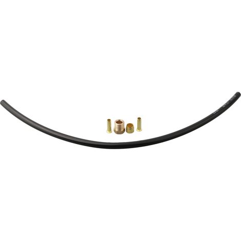 Compresseur d'air comprimé, tuyau en nylon, tuyau de pompe à air, tuyau haute pression avec 4 pièces en cuivre pour pressostat et clapet anti-retour, raccord 300 mm, diamètre extérieur 6 mm (1/5)