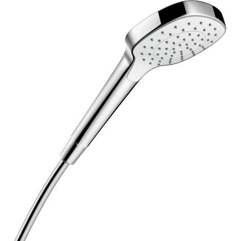 Hansgrohe Croma Select E - Doccetta a mano, getto singolo EcoSmart 7 l/min, bianca/cromata 26816400 (1/3)