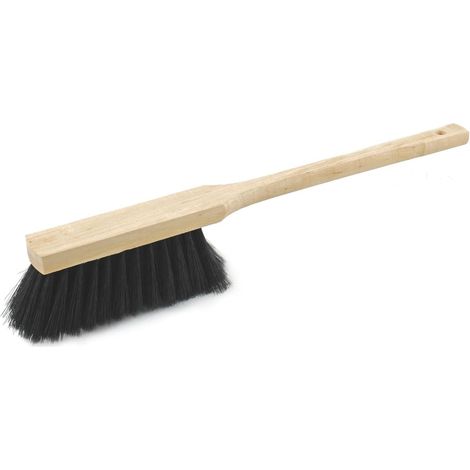 Brosse à main à long manche de haute qualité Novaliv 45 cm avec manche en bois, poils synthétiques fins pour un nettoyage efficace. Applications
