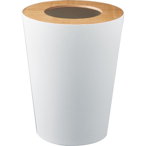 Yamazaki PAPIERKORB Rin poubelle blanc 23 cm diamètre (1/5)