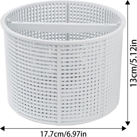 Panier de skimmer rond avec poignée pour piscines , filtre à feuilles