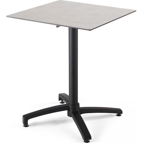 Table de jardin 70 cm inclinable beton gris clair