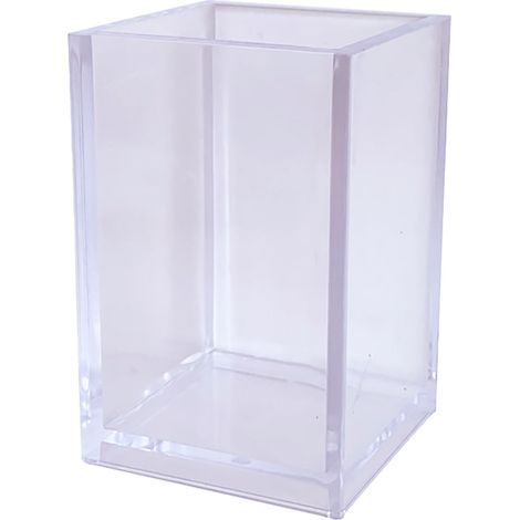 Stiftehalter aus transparentem Acryl, Aufbewahrung für Make-up-Pinsel, Schreibtisch-Organizer für Schule und Zuhause (1/5)