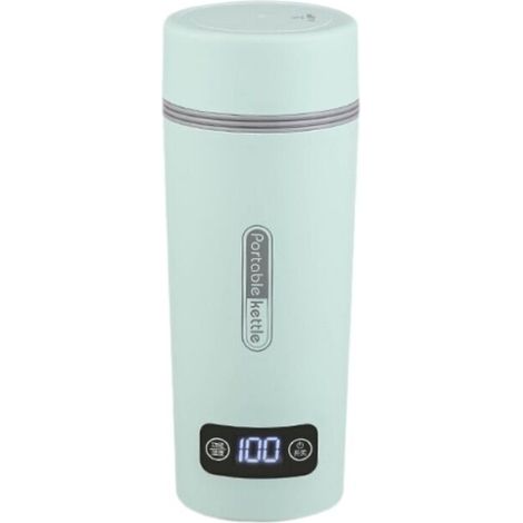 Bouilloire électrique portable pour voiture de 350 ml en acier inoxydable 304, arrêt automatique, anti-brûlure à sec, contrôle de la température, tasse à eau électrique de voyage 220 V (1/5)