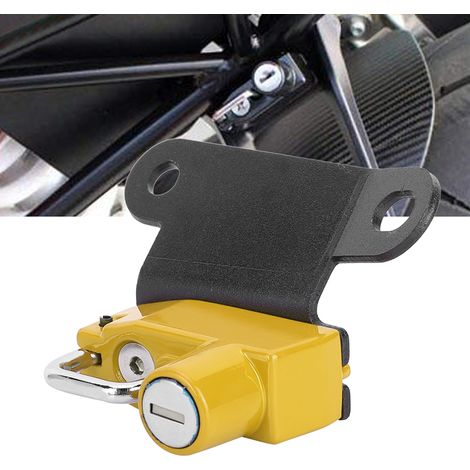 Crochet de sécurité antivol en alliage d'aluminium pour casque de moto SuperDuke R 1290 (à partir de 2014) (Jaune) (1/5)