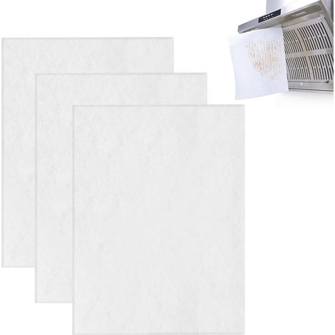 3 Pièces Filtre à Graisse, Filtre de Hotte, Tapis Filtrant à Graisse, Filtres Pour Hotte Aspirante, Modèle Universel Découpable Filtres Convient à la Plupart des Hottes de Cuisine, 57 47CM (1/5)