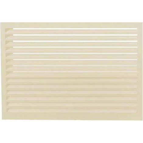 Face dos pour cache en aluminium ivoire extension XL Plus - DECOCLIM-23AXL1015-DOSP