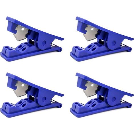 Plastic Pipe Cutter for Silicone PVC PU Nylon Tube OD Blue (1/5)