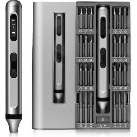 Juego de 48 mini destornilladores eléctricos – Alto torque para un atornillado preciso – Recargable – Ideal para espacios reducidos y trabajos de precisión (1/5)