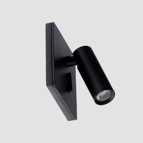 Applique liseuse led encastrable noir Benny (1/4)