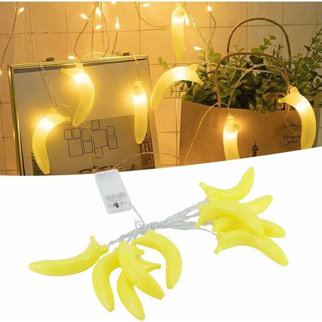 Decoration Light, LED String Lights Simulation Battery Powered Light Banana Shape for Bedroom Backyard (1/5)