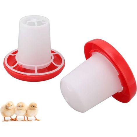 Trywise Kit de Mangeoire et Abreuvoir pour Poussins Mangeoire pour Volaille Fontaine de Volaille en Plastique Abreuvoir de Volaille (1/4)