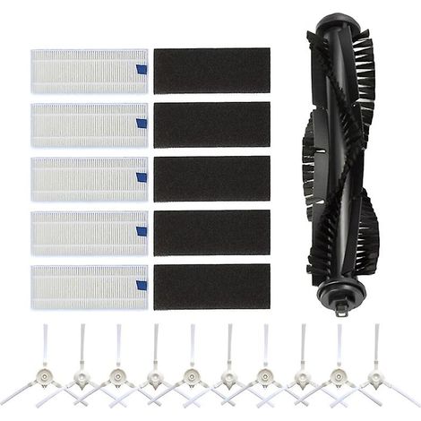 Kit spazzola laterale Mian da 16 pezzi/set con filtro spugna per aspirapolvere robot 360 S6 (1/5)