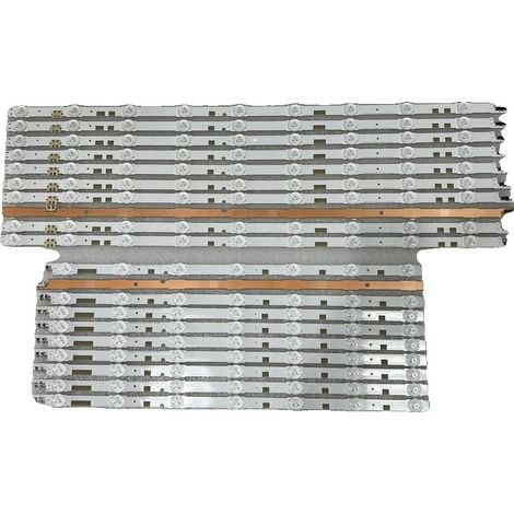 Ruban LED, Matériau en cuivre, Longueur de 1260 mm, 16 LEDs, Tension de 3V, Compatibilité du modèle : Ruban LED universel pour TV (1/5)