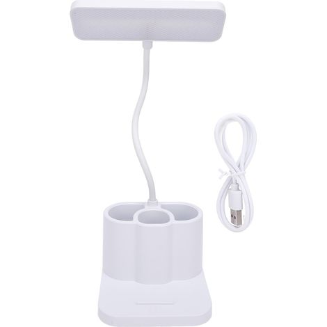 Lampada da Tavolo LED Ricaricabile – 3 Temperature, Porta Penna e Supporto Telefono – ABS Robusto, Design Moderno – Ideale per Ufficio e Lettura (1/5)